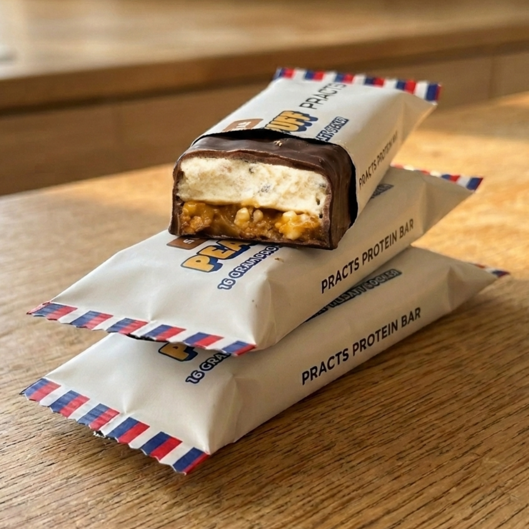 PRACTS Peanut Puff Protein Bars-FR