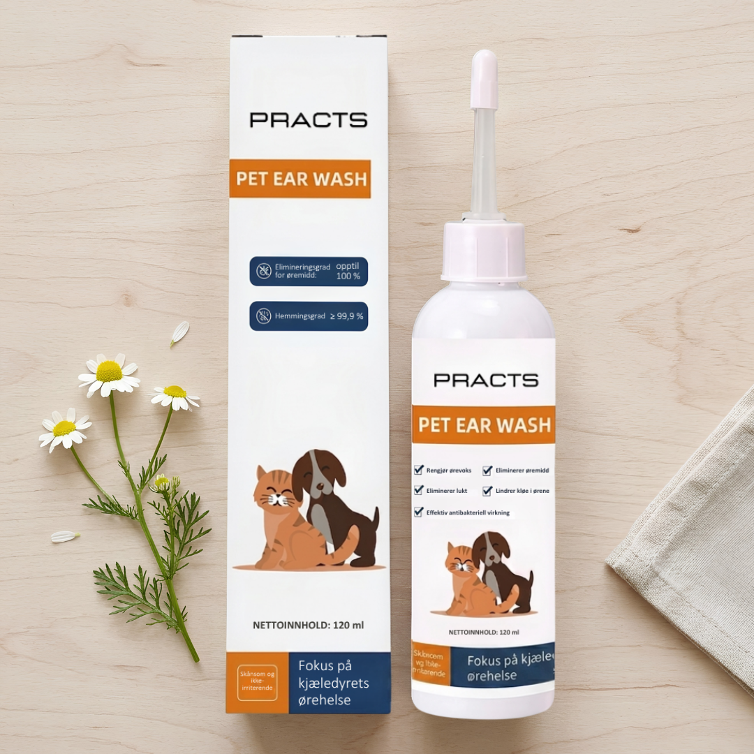 PRACTS Pet Ear Cleaning Solution Drops-NO