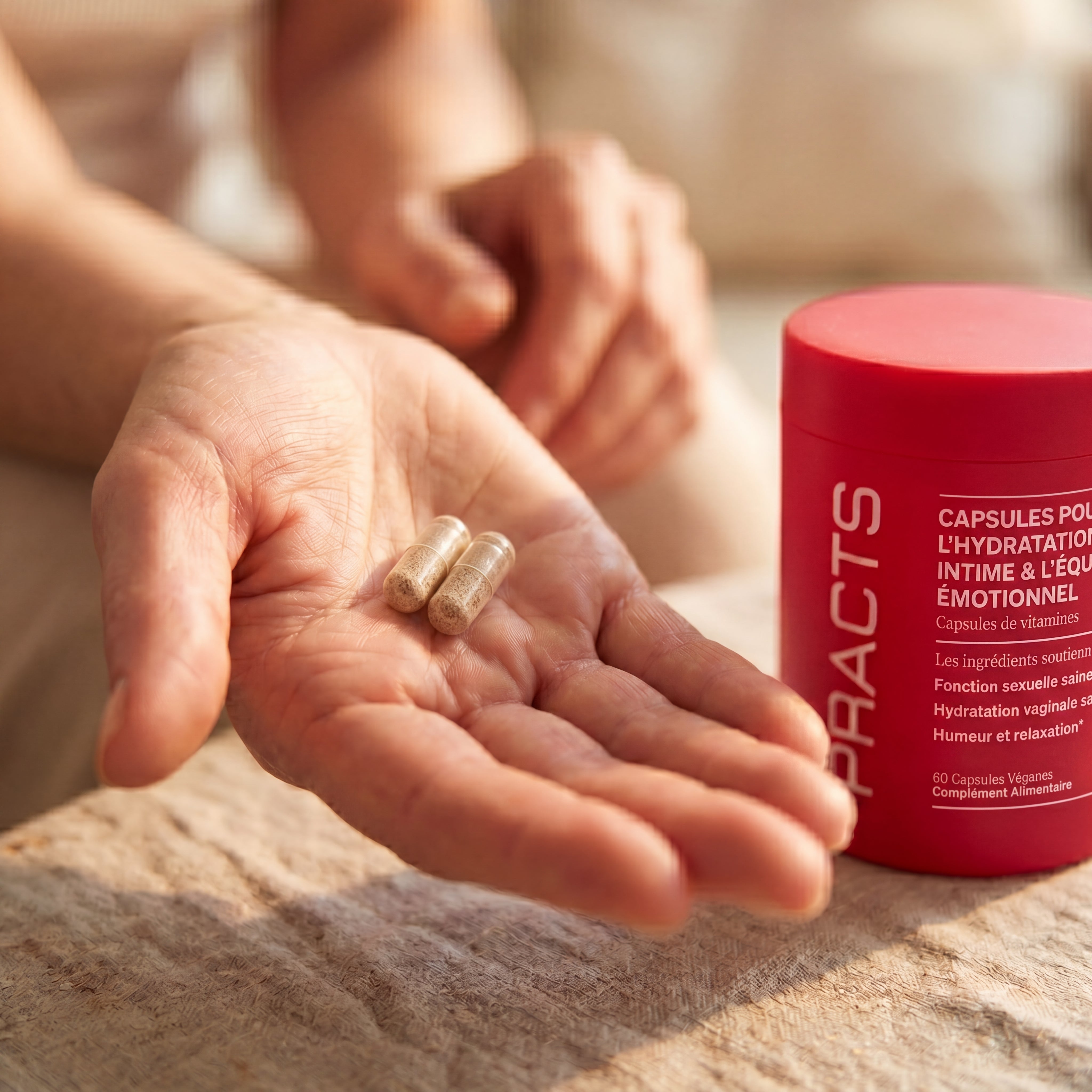 PRACTS Capsules pour l'hydratation intime & l'équilibre émotionnel
